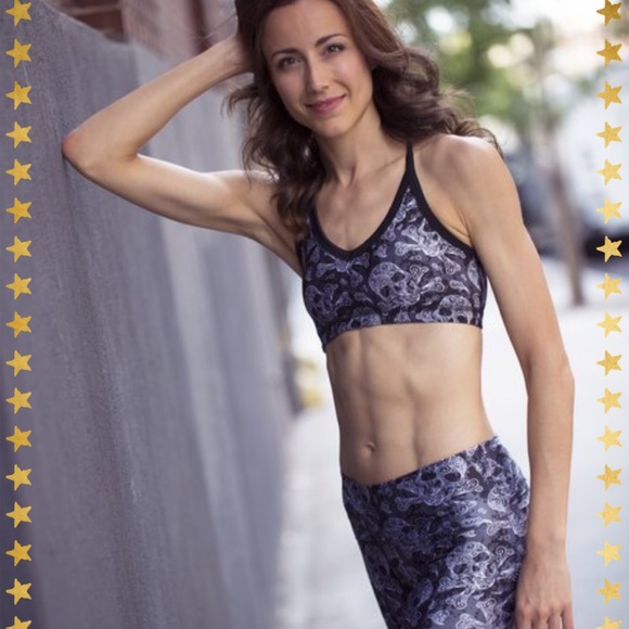 Emily Hsu Designs Other - 💥HP💥NWT Sports Bra, Emily HSU Designs, Skulls